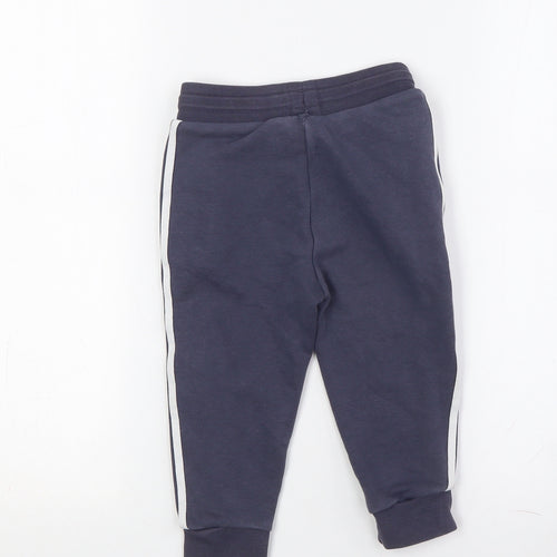Adidas Unisex Kids Blue Jogger Trousers, 2 Years