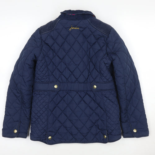 Joules Girls Blue Quilted Jacket 9-10 Years