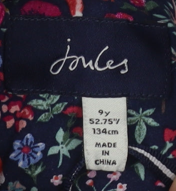 Joules Girls Blue Quilted Jacket 9-10 Years