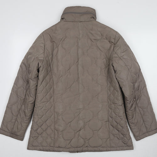Finesse Women's Beige Quilted Jacket Size 12