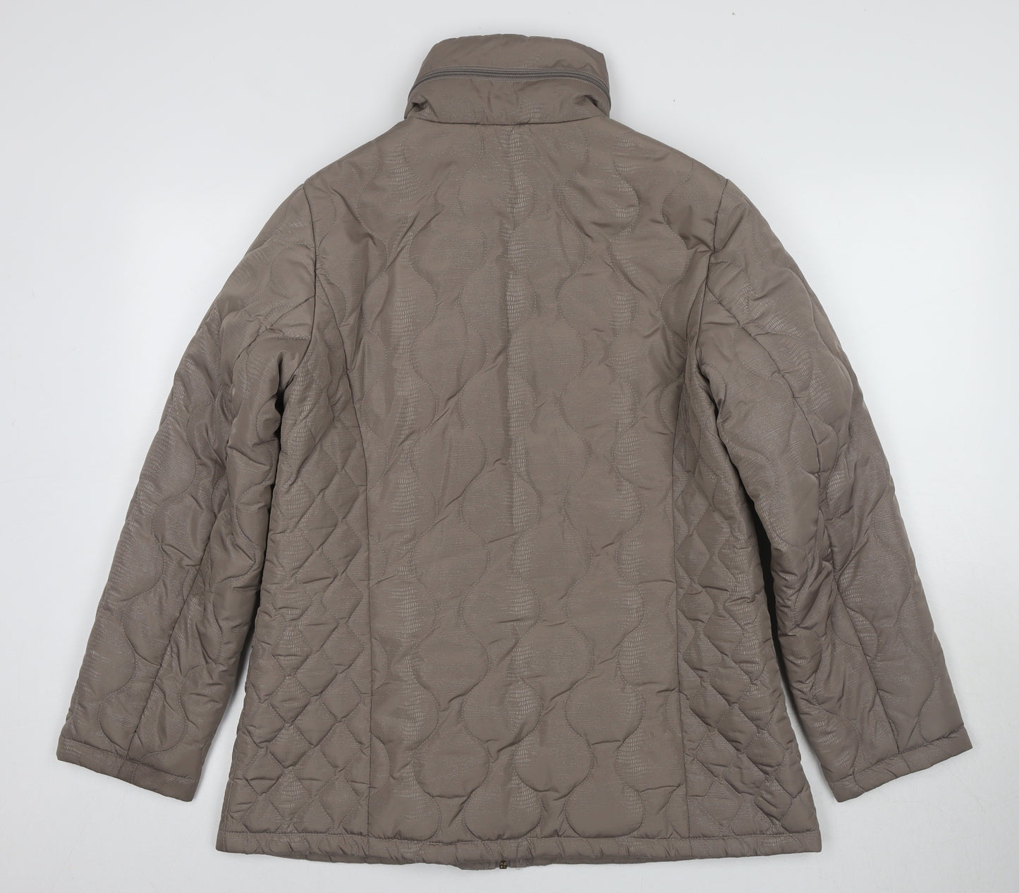 Finesse Women's Beige Quilted Jacket Size 12
