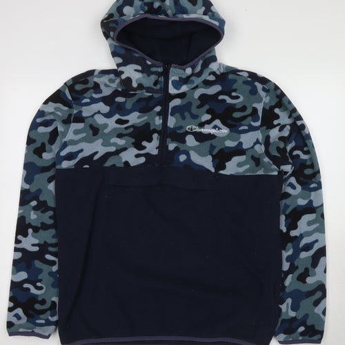 Champion Men's Multicoloured Hoodie L Camouflage