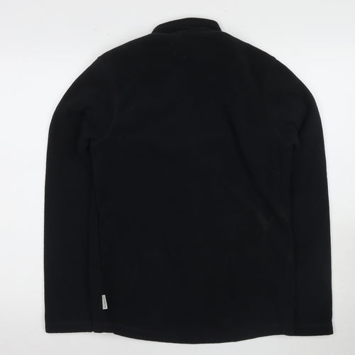 Quechua Black Unisex Fleece Sweatshirt Size 8 Pullover