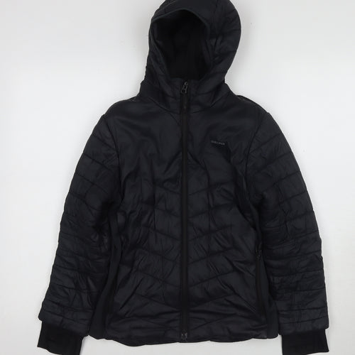 Quechua Girls Black Puffer Jacket 10-11 Years Winter