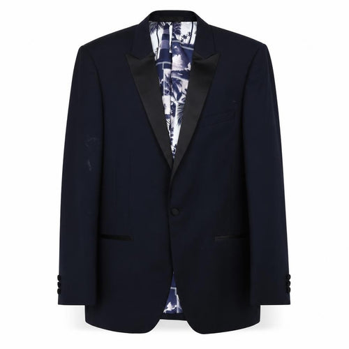Greenwoods Men's Black Tuxedo Blazer, Size 42R, Slim Fit