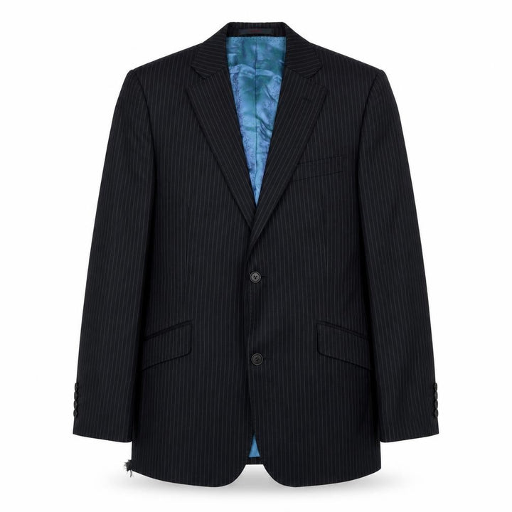 Ted Baker Men's Black Striped Wool Suit Jacket 40R