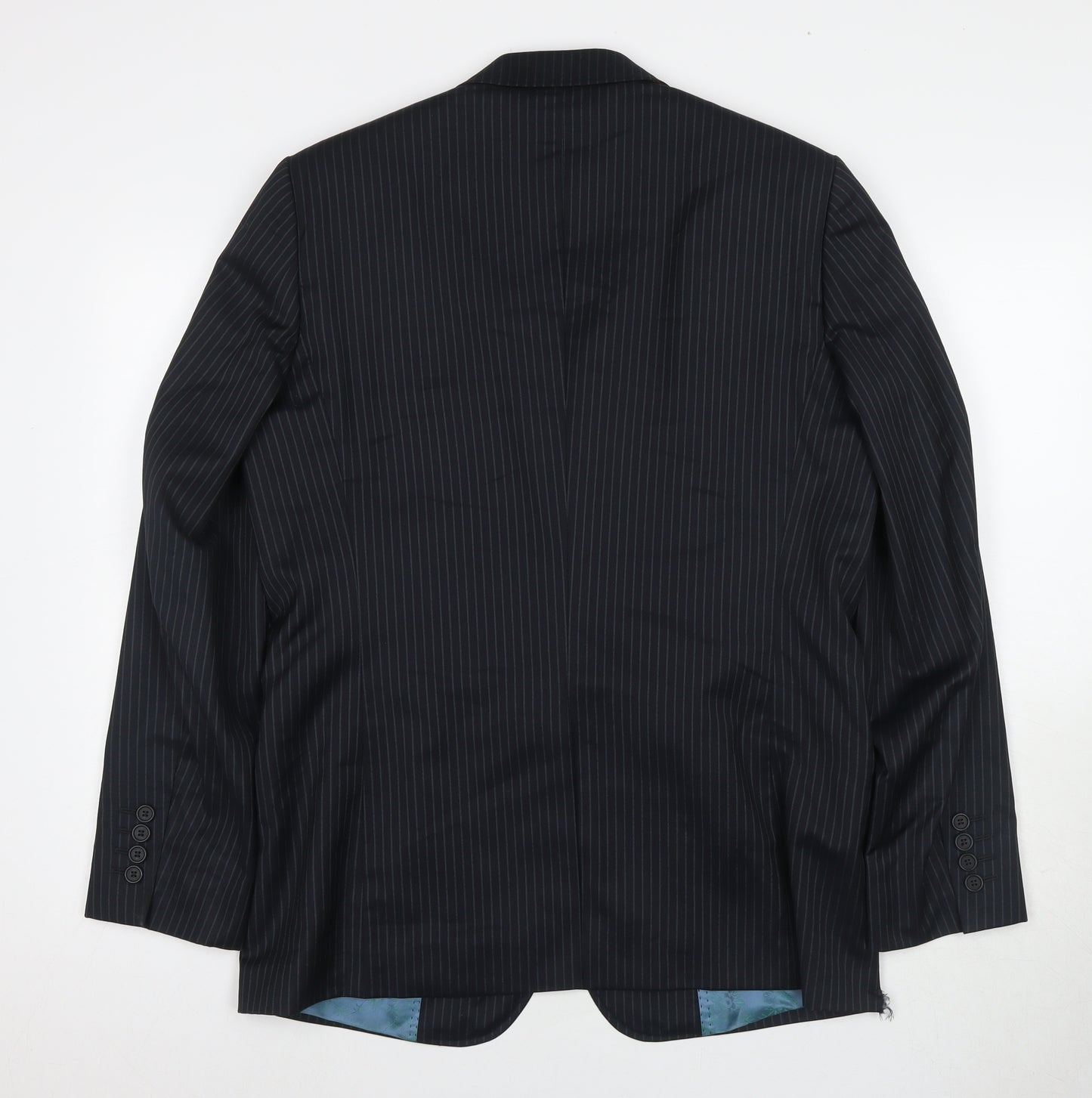 Ted Baker Men's Black Striped Wool Suit Jacket 40R