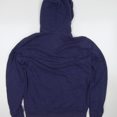 Jack Wills Men's Blue Henley Hoodie S Long Sleeve