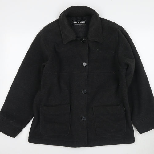 Rohan Women's Black Medium Basic Jacket - Lined, Button