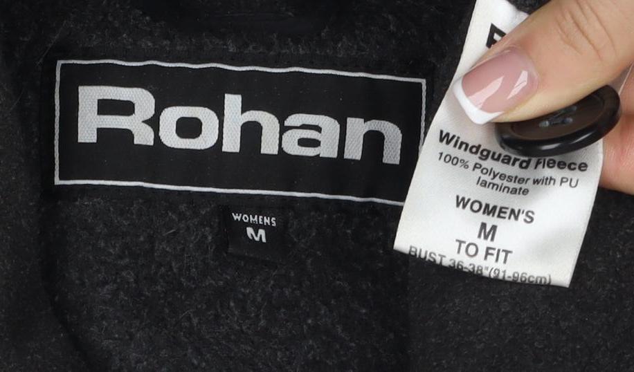 Rohan Women's Black Medium Basic Jacket - Lined, Button