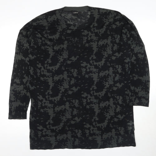 Women's Bunah Black Camouflage Pullover Jumper Size L