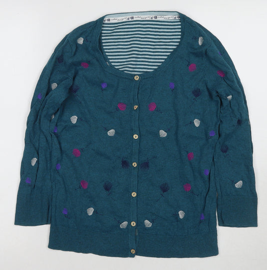 Debenhams Women's Multicoloured Cardigan Size 14