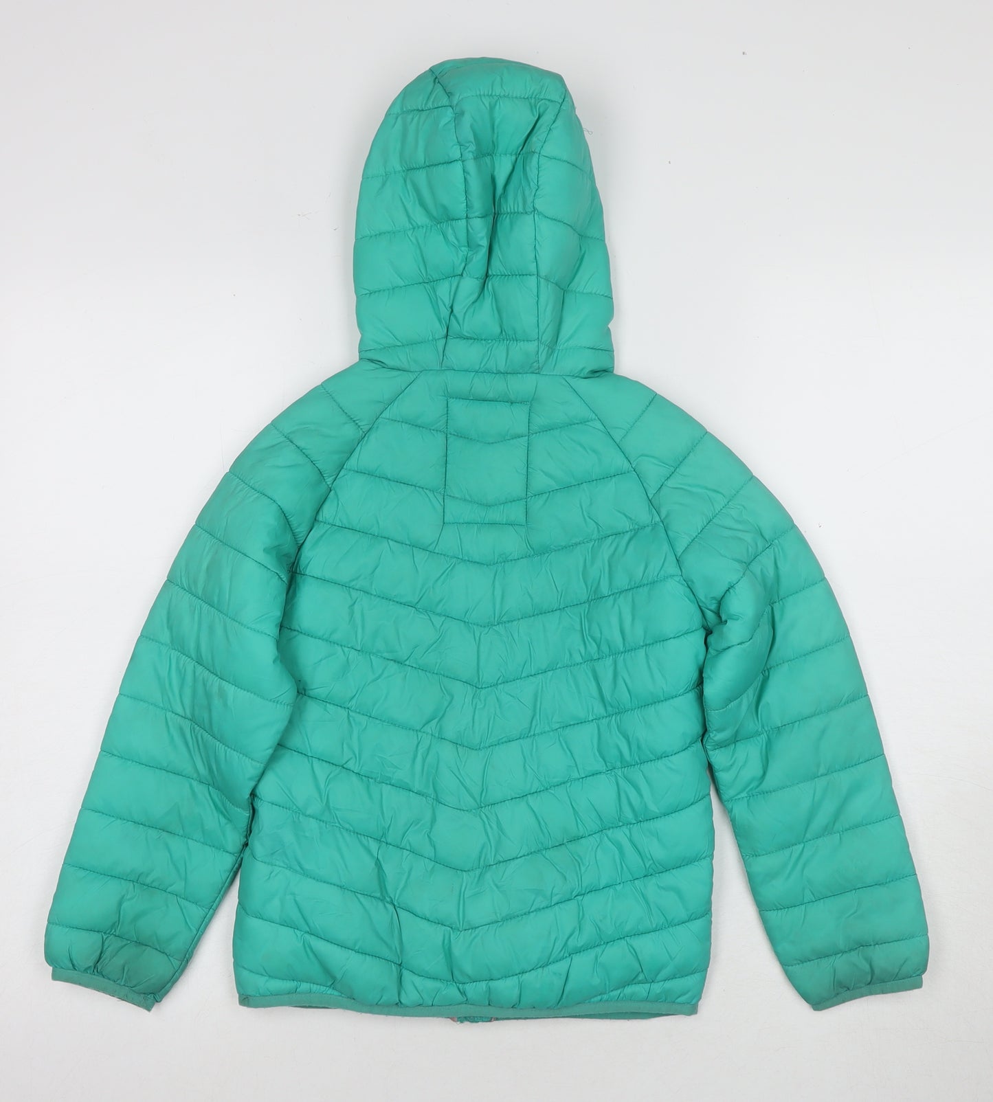 Marks and Spencer Girls Green Puffer Jacket 11-12 Years