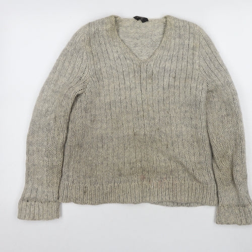 A.P.C. Women’s Grey Chunky Knit Pullover Jumper M