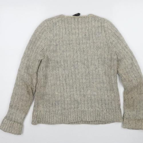 A.P.C. Women’s Grey Chunky Knit Pullover Jumper M