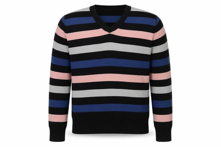 Jack & Jones Men's Multicoloured Striped Pullover - M