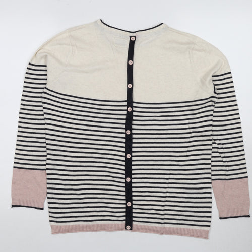 Madewell Women's Multicoloured Striped Cardigan Size 16