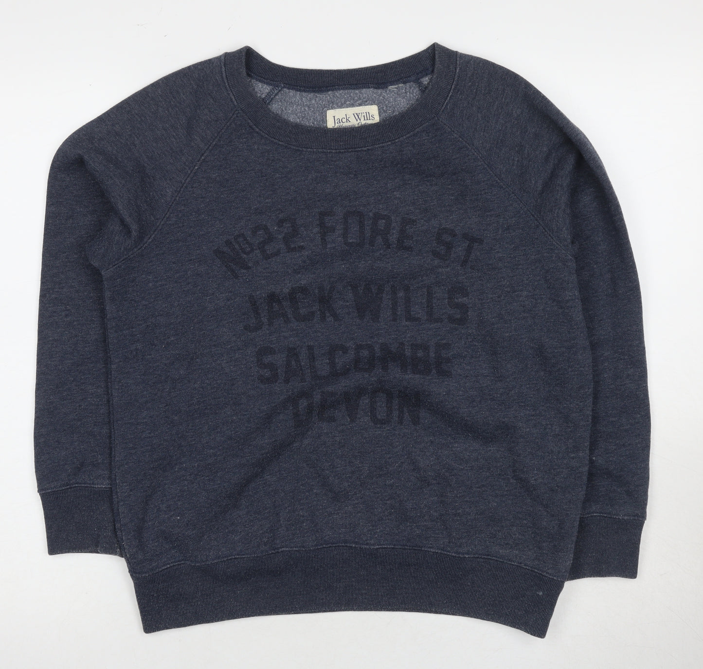 Jack Wills Women's Grey Pullover Sweatshirt Size 14