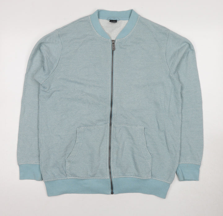 Cotton Traders Men's Blue Full Zip Sweatshirt M