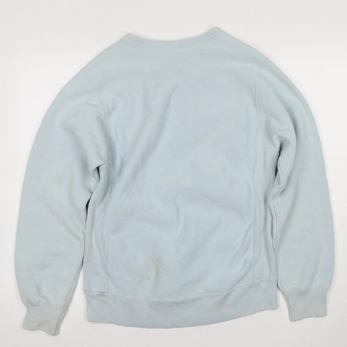 Champion Blue Unisex Pullover Sweatshirt Small