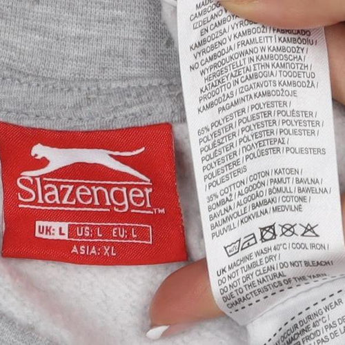 Slazenger Men's Grey XL Pullover Sweatshirt