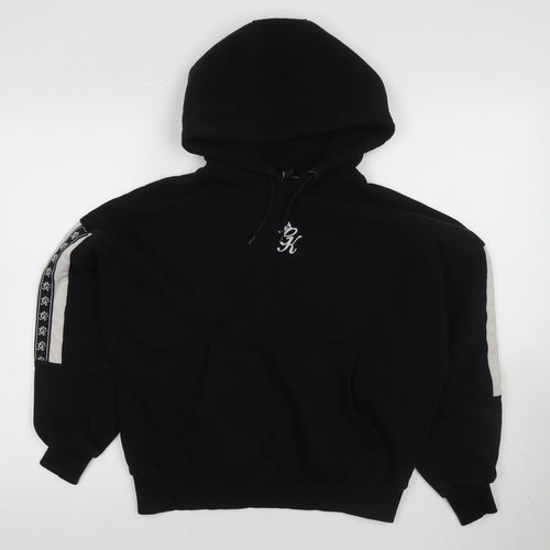 Gym King Black Unisex Hoodie Size 6 Cotton-Poly Pullover
