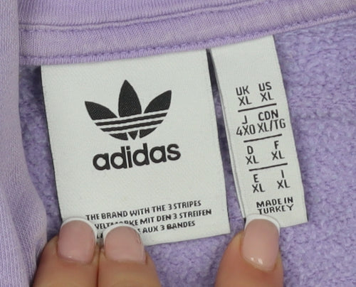 Adidas Women's Purple XL Pullover Hoodie