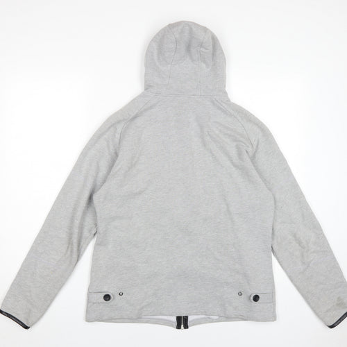 Forest Men's Grey Full Zip Hoodie - Size L