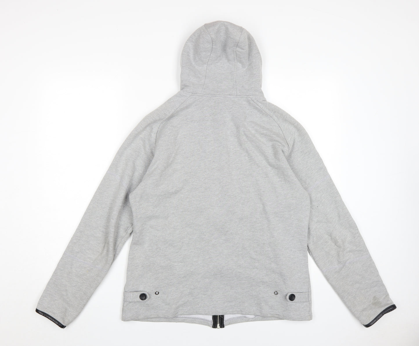 Forest Men's Grey Full Zip Hoodie - Size L
