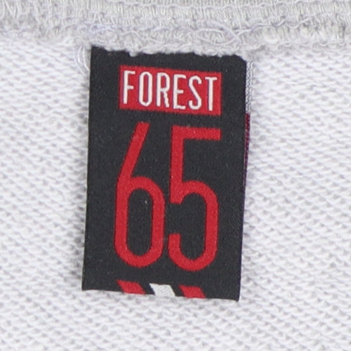 Forest Men's Grey Full Zip Hoodie - Size L