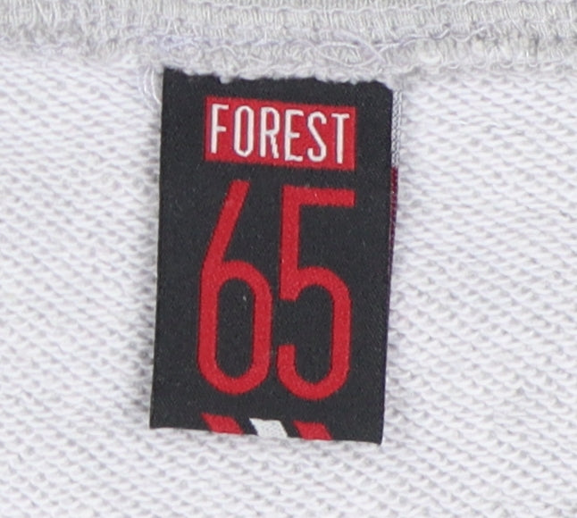 Forest Men's Grey Full Zip Hoodie - Size L