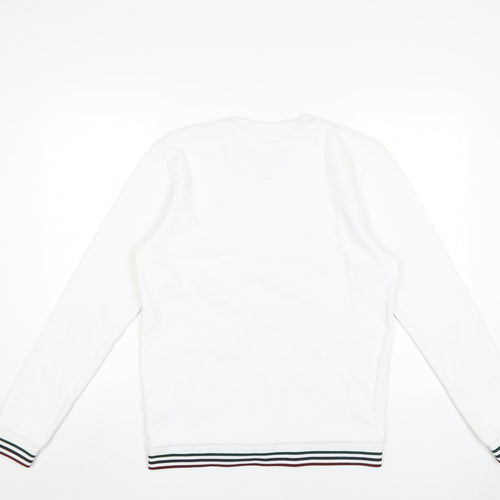 Jack Wills Men's White Pullover Sweatshirt S