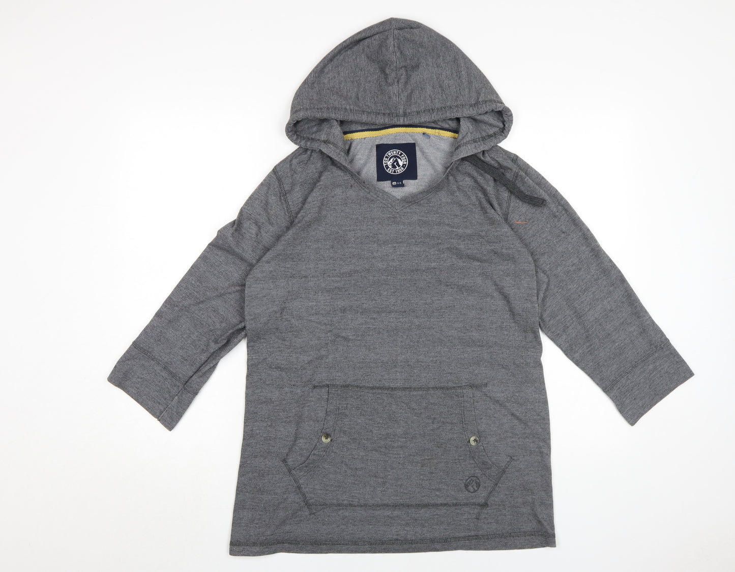 Tog 24 Women's Grey Hoodie, Size 14-16, Cotton Blend
