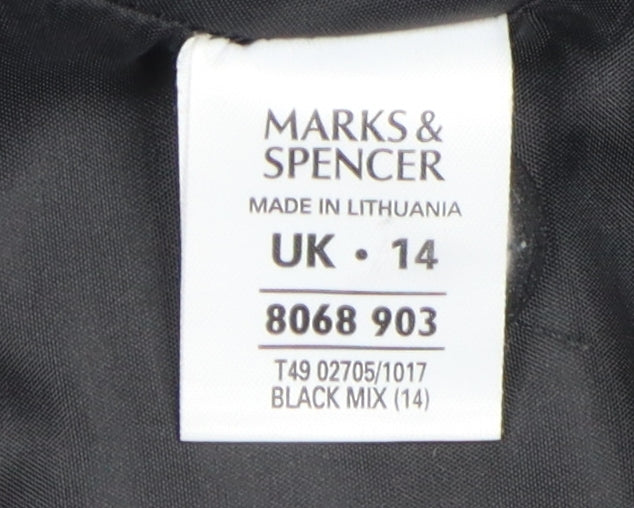 Marks and Spencer Women's Black Jacket Size 14