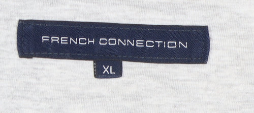 French Connection Men's Grey XL Graphic Cotton T-Shirt