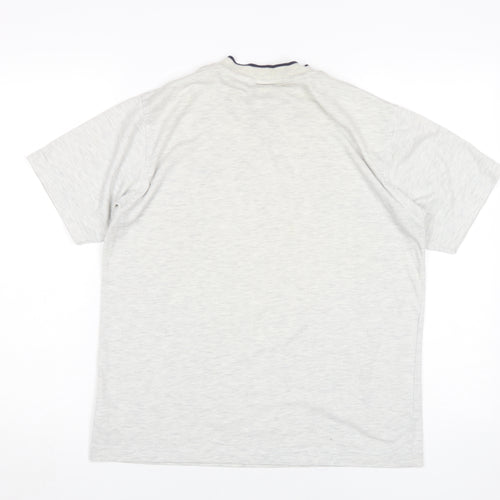 Umbro Boys Grey V-Neck T-Shirt Size 12 - Casual Basic Style