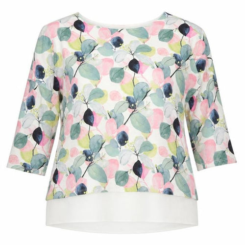 Phase Eight Women's Floral Tunic 3/4 Sleeve Blouse UK 14