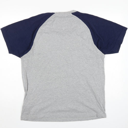 Tog Twenty Four Men's Grey Navy T-Shirt, Size L, Colourblock