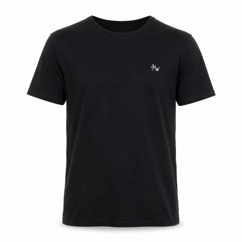 Front view of Jack Wills Men's Black M Classic Fit T-Shirt