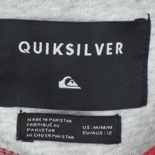Quiksilver Boys Red Pullover Hoodie, Graphic Print, Size 12