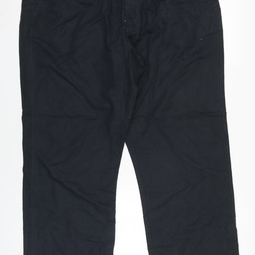 Marks and Spencer Men's Black Chino Trousers, Size 38