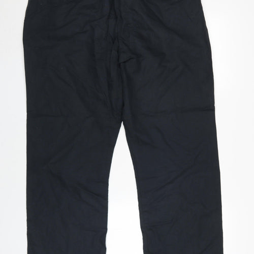 Marks and Spencer Men's Black Chino Trousers, Size 38