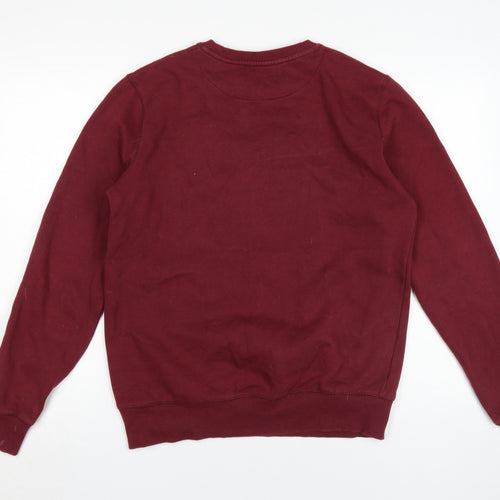 Sonneti Men's Red Graphic Print Pullover Sweatshirt M
