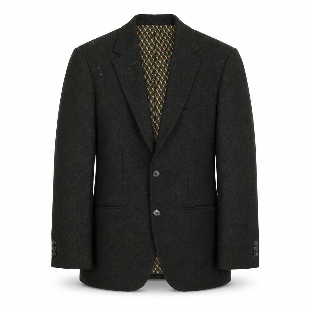 Front view of Sawyers & Hendricks Men's Black Blazer 38S