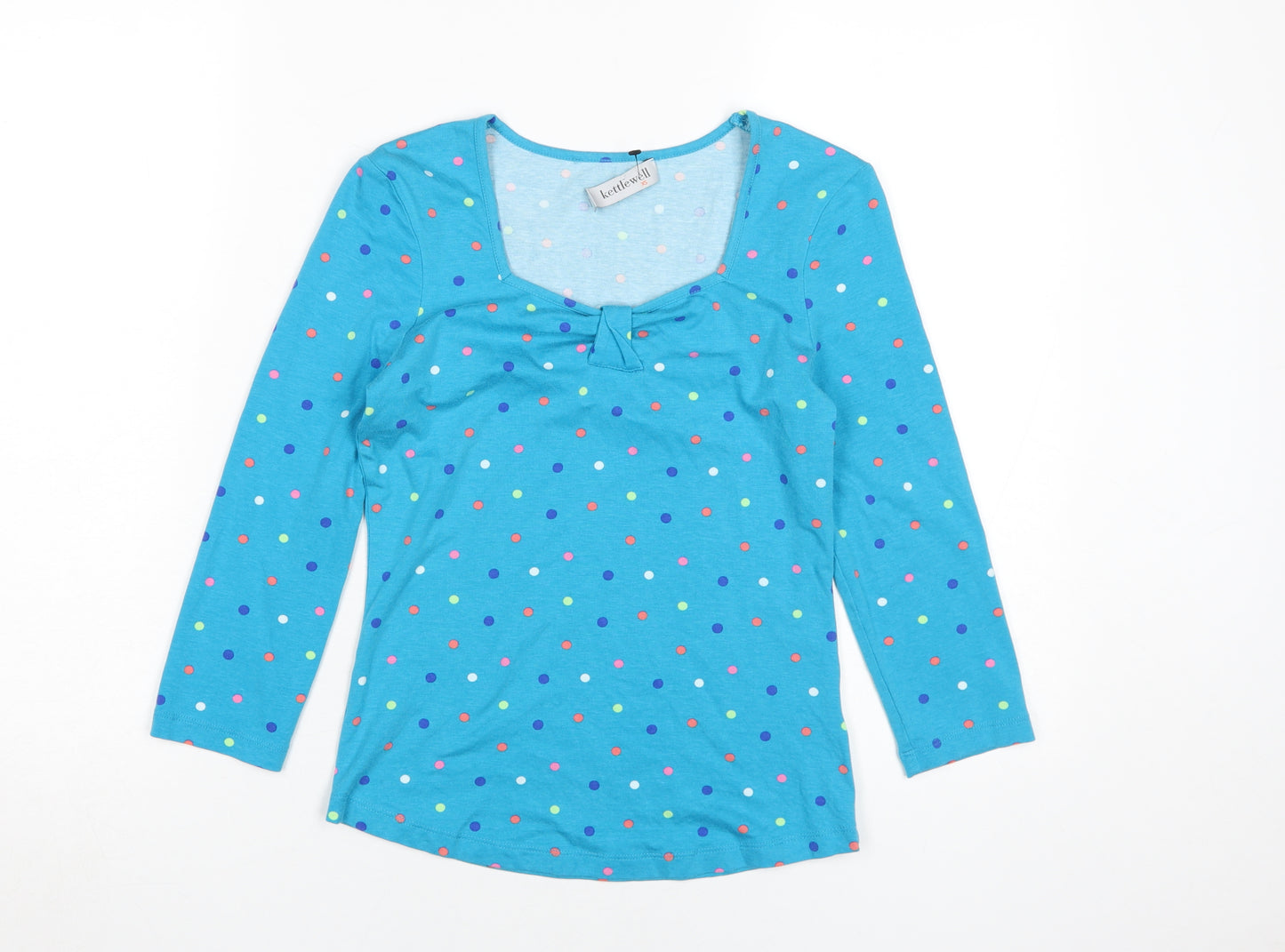 Kettlewell Women's Blue Polka Dot T-Shirt XS