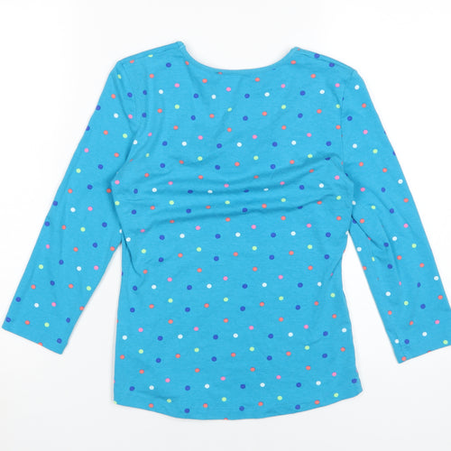 Kettlewell Women's Blue Polka Dot T-Shirt XS