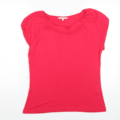 Lakeland Women's Red Scoop Neck T-Shirt Size 16