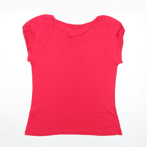 Lakeland Women's Red Scoop Neck T-Shirt Size 16