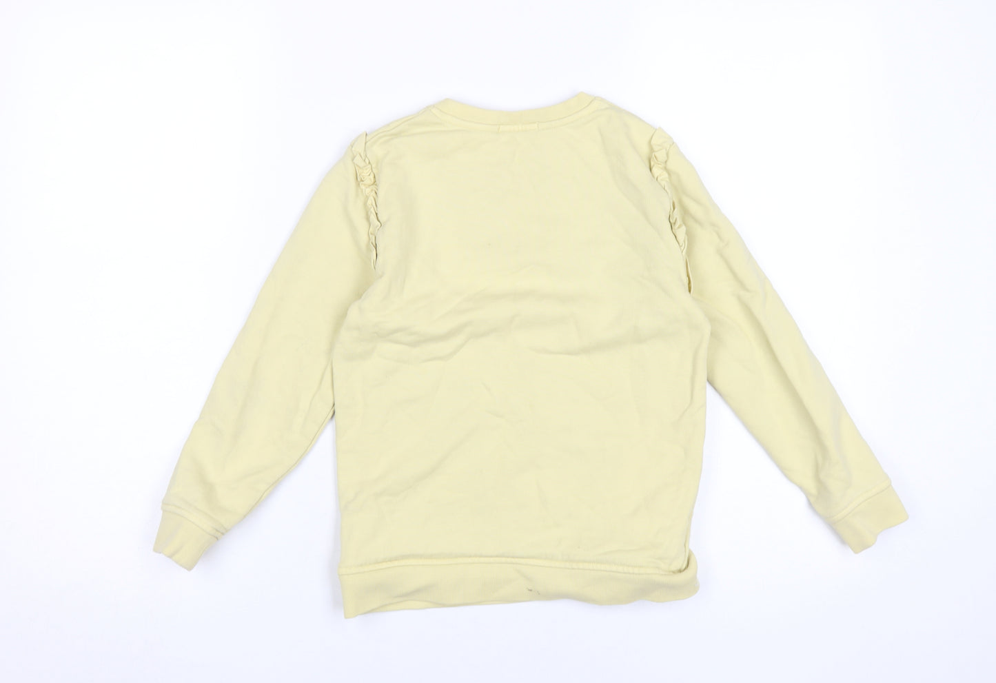 Barbour Girls Yellow Ruffle Sweatshirt 8-9 Years