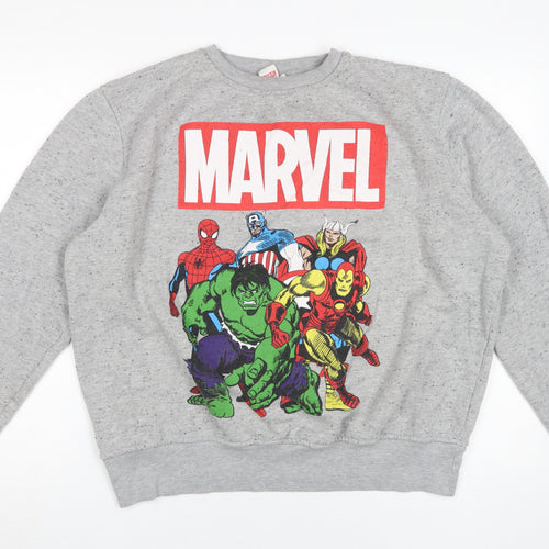 Marvel Grey Pullover Unisex Comic Sweatshirt 2XL